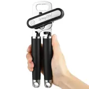 Manual Stainless Steel Can Opener with Soft Grip Handles Heavy Duty