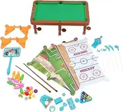 Anneome 1set Mini Billiard Table Plaything for Boys and Girls Compact Indoor Billiard Toy for Family Fun for Spaces Safe Design Rounded Corners Tabletop Game