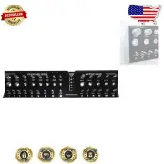 Efficient Black Bolt Gauge - 22" Zinc Tool for Fast SAE and Metric Thread Sizes