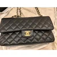 在飛比找蝦皮購物優惠-全新 CHANEL CF25 金鍊 荔枝皮 CLASSIC 