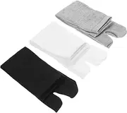 [Zerodeko] 3 Pairs Elastic Toe Socks Comfy Slippers for Men 2 Toe Socks Men Women Slides Sandals Men Slipper Open Toe Socks Novelty Socks Samurai Tabi Socks Flop Woman Foot Bag Compression