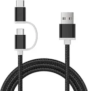 Compatible with Amazon Fire Tablet Charger, Fast Charging Cable Replacement for Amazon Fire Charger Cord, Kindle Fire hd 8, Kindle Fire 10, Replacement for Samsung LG Tablets USB Type C Micro