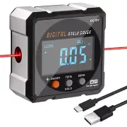 Digital Protractor Inclinometer Laser Level Ruler Inclinometer Magnetic Base