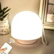 Portable LED Night Light Rechargeable Touch Lamp with Remote for Bedroom & Desk