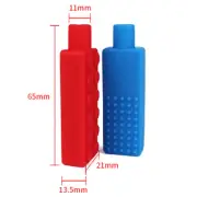 1Pcs Chewable Pencil Topper Bite Silicone Teether Pencil Cap Sensory ~ya