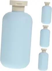 CATIEBYE 4PCS Travel Lotion Containers Refillable Empty Shampoo Lotion Bottles with Flip Cap Mini Skincare Bottles for Easy Dispensing Convenient Travel