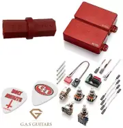 EMG GH Gary Holt Red 81 + 89R Humbucker Set Short Shaft Pots Wiring (HEX DRIVER)