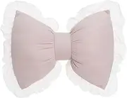 Unique Shape Lumbar Support Pillow for Car Soft and Wear-Resistant PP Cotton Car Headrest Pillow Polyester Car Pillow, Pink Waist Pillow