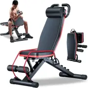 Adjustable Weight Bench,Multifunctional Fitness Bench Foldable Workout Bench for