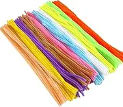 1000 PCS Pipe Cleaners,Mixed Colored Furry Chenille Sticks,DIY Pipe Cleaners for Crafts Kids Arts & Crafts Supplies（6 mm X 12 in）