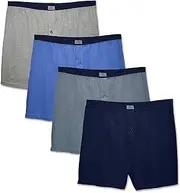 [Fruit of the Loom] Men's 5-Pack Soft Stretch Knit Boxer - Colors May Vary, Assorted