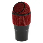 Car Trash Can Portable Front Seats Plastic Trash Bin Red 1 Pcs