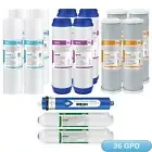 2-Year RO Replacement 5-Stage 36 GPD Reverse Osmosis System Water Filter 15 Pack