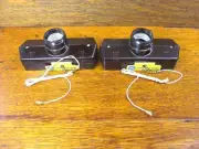 2 - Vintage NOS Surface Mount Pull Chain Lamp holder Art Deco