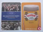 Beer Coaster ~ Harpoon Brewing IPA ~ Best Enjoyed With Friends ~ VERMONT & MA