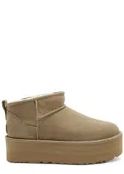 Ugg Classic Ultra Mini Suede Flatform Boots - Sand - 39 (IT39/ UK6) 39 (IT39/ UK6)