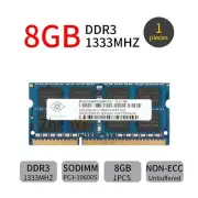 Nanya 8GB 1333MHz DDR3 PC3-10600S 2Rx8 204Pin CL9 SODIMM Laptop Memory SDRAM BT