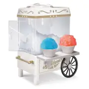 160 oz. White Snow Cone Machine with 2 Cones and Ice Scoop