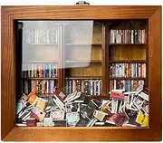 Shaking Bookshelf Toy - Stress Bookcase Ornament, Small Bookshelf Stress Relief Toys | Decorative Bookshelves Fidget, Ideal for Kids and Adults, Adds Dynamic Appeal to Your Shelf Display
