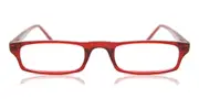 Rectangle Full Rim Plastic Men's Glasses Online Red Size 49 - Lenses Included - Private Health Rebate - Blue Light Block - SmartBuy Collection