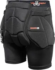Triple Eight Bumsaver Padded Shorts for Skateboarding, Rollerskating, Roller Derby, Inline Skating, Snowboarding and Skiing
