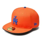 NEW ERA 59Fifty Cap MLB Upside Down New York Mets Orange 14388821