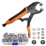Heavy Duty Snap Fastener Tool, Snap Tool with 3 Dies, 40 Set 15mm Stainless S...