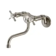 Kingston Brass KS116 Essex 1.2 GPM Wall Mounted Bridge - Nickel
