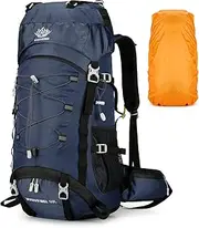 BAGROUPS 60L Hiking Backpack Men Women Waterproof Outdoor Travel Backpack Ultra Light Trekking Backpack Large Backpacks for Camping, Travel, Skiing, Holiday, Sports
