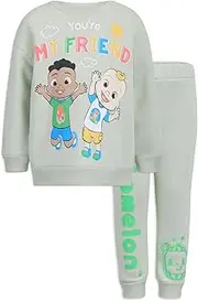 [CoComelon] Boys 2 Piece Sweatshirt and Pants Set for Toddlers