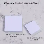 100Pcs Disposable Nail Art Mixing Palette Papers Waterproof Nail Art Drawing Mak