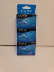 SONY DVC Mini DV 3 PACK 60 Min Blank Tapes Digital Video Cassettes DVM60PRR NEW!