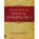 Principles of Biblical Hermeneutics