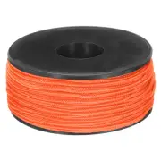1.18mm x 164 Feet Paracord Micro Cord Rope 100 LB Braided Cord, Dark Orange