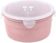 Lunch Box Leakproof Stainless Steel Stackable Lunch Box, and Reusable (Color : B)