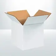 Mailing Boxes Cube 200 x 200 x 200mm White RSC Regular Slotted Shipping Carton Square