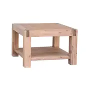 Lamp Table Solid Acacia Wooden Frame Oak Color