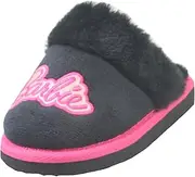 [Barbiego] Girls' Black Mule Slippers, Size 8-2