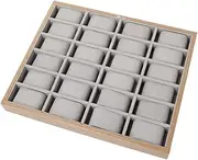 [ACLIC] Watch Case 24 Grid Large Capacity Watch Organizer Jewelry Display Collection Box Light Luxury Wooden Watch Display Tray Watch Display Box