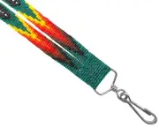 Native Pattern Seed Beaded Lanyard Tribal Strap Keys Holder Car Bag Accessories