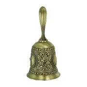 Hand Bell, 1pcs Dinner Bell Call Bell Vintage Carved Bronze