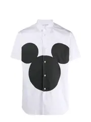[COMME des GARCONS SHIRT] 棉質府綢米奇印花襯衫