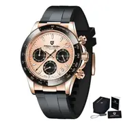 Mens Quartz Watch Luxury Waterproof Chronograph