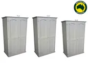 Mudgee (Aussie Made) Timber Wardrobe With Hat Rack Collection - Assorted Painted Colours - Starting From $1199