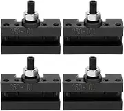 Quick Change Tool, 4Pcs Quick Changing Boring Tool Post, High Hardness High Carbon Steel CNC Fixture, with High Clamping Reliability