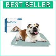 Self-Cooling Pet Mat - Medium Sage Grey for Dogs & Cats - Lightweight & Portable
