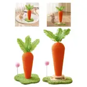 Cat Scratching Post Claw Scratcher Exercise with Play Ball Cats Tower Carrot Cat