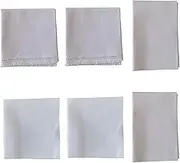 Cross Stitch Fabric 6PCS Aida Cloth 11 Count, 12x12 ＆ 12x18 ＆ 20x20 Embroidery Fabric DIY Cross Stitch Cloth White Cross Stitch Supplies Type 1