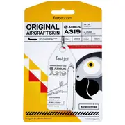 Boyle Aviationtag Airbus A319 Keychain 14.5cm Tag FastJet Co-Branded Skin White