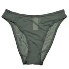 NWT AERIE Smoothez High Cut Bikini Pantie Sz XXS-XS-S-M-L-XL Green Mesh
